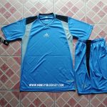 Setelan Futsal Adidas Strip miring Biru Langit